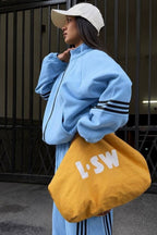 Side Stripe Sweatshirt Jogger Two Piece Set