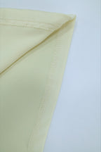 Square Neck Ruched Milk Silk Formal Dress