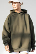 Oversized Solid Pullover Hoodie