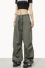 Relaxed Fit Drawstring Waist Cargo Pants