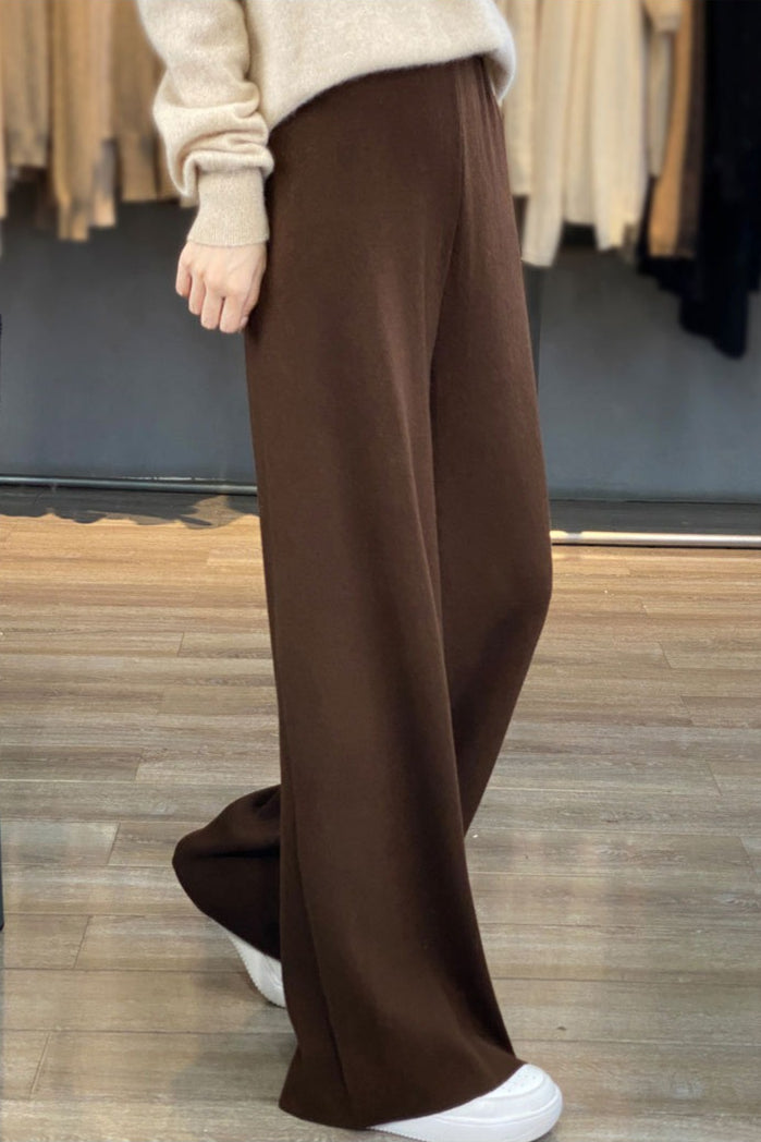 Worsted Wool Draped Knit Pants Secondary image