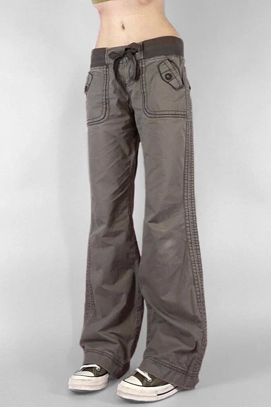 Multi Pocket Low Waist Bootcut Jeans Secondary image