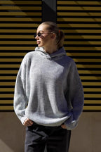 Hooded Oversized Knit Sweater