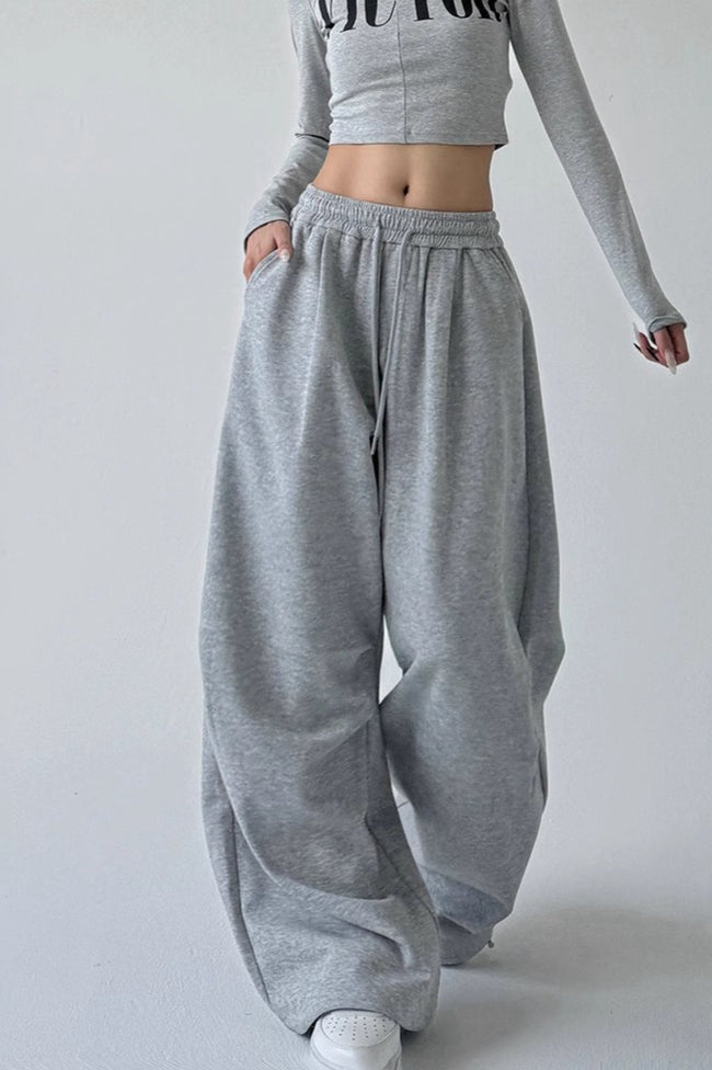 High Waist Sweatpants Knit Pants Main image