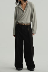 Henley Neck Soft Comfortable Long Sleeve Tee