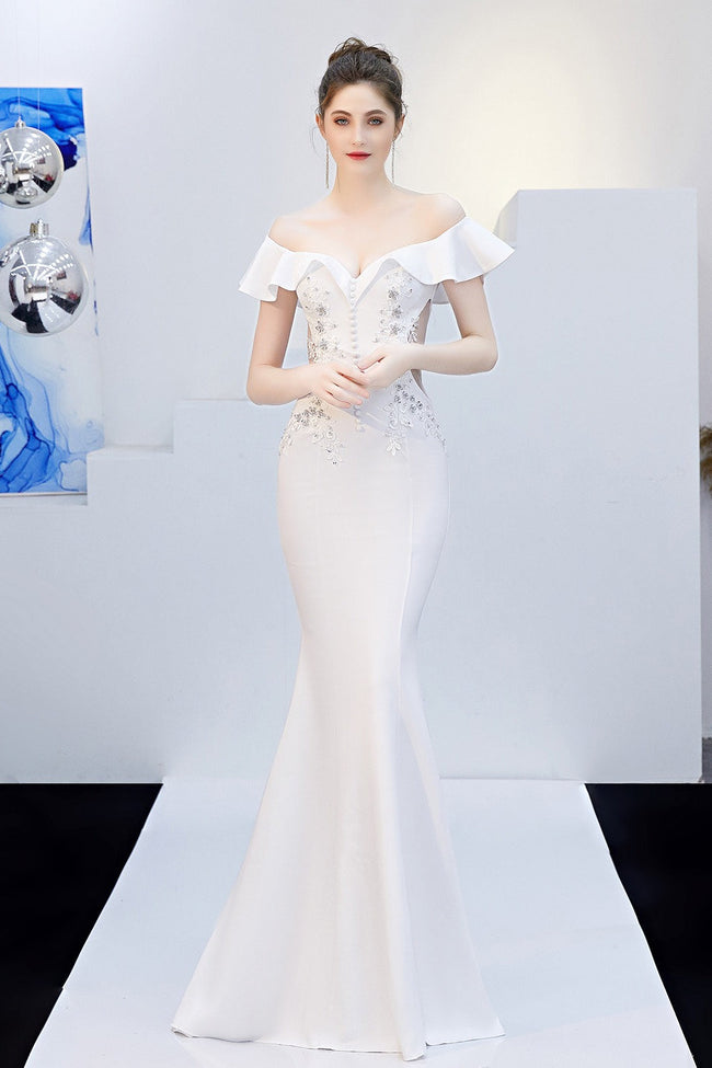 Elegant Off Shoulder Bodycon Formal Dress Main image