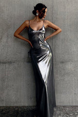 Satin Slinky Slip Dress