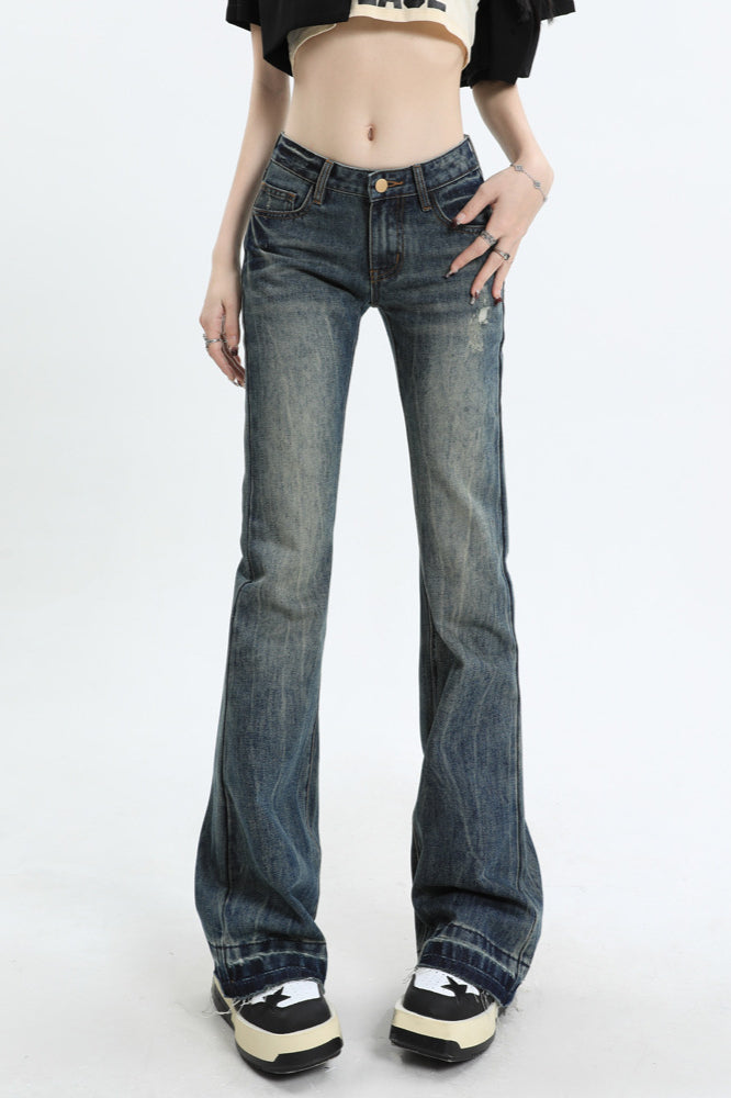 Slim Fit Low Waist Micro Flare Jeans Secondary image