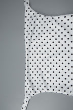 Polka Dot Halter Asymmetrical Hem Midi Dress