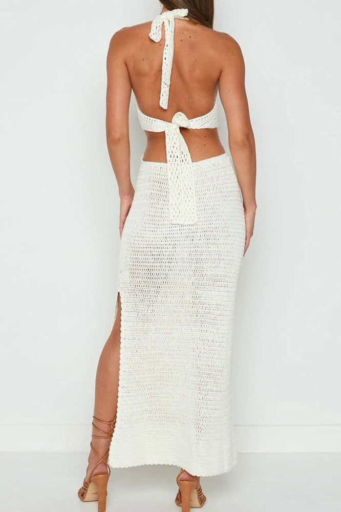 V Neck Cut Out Cover Up Vacation Dress Secondary image