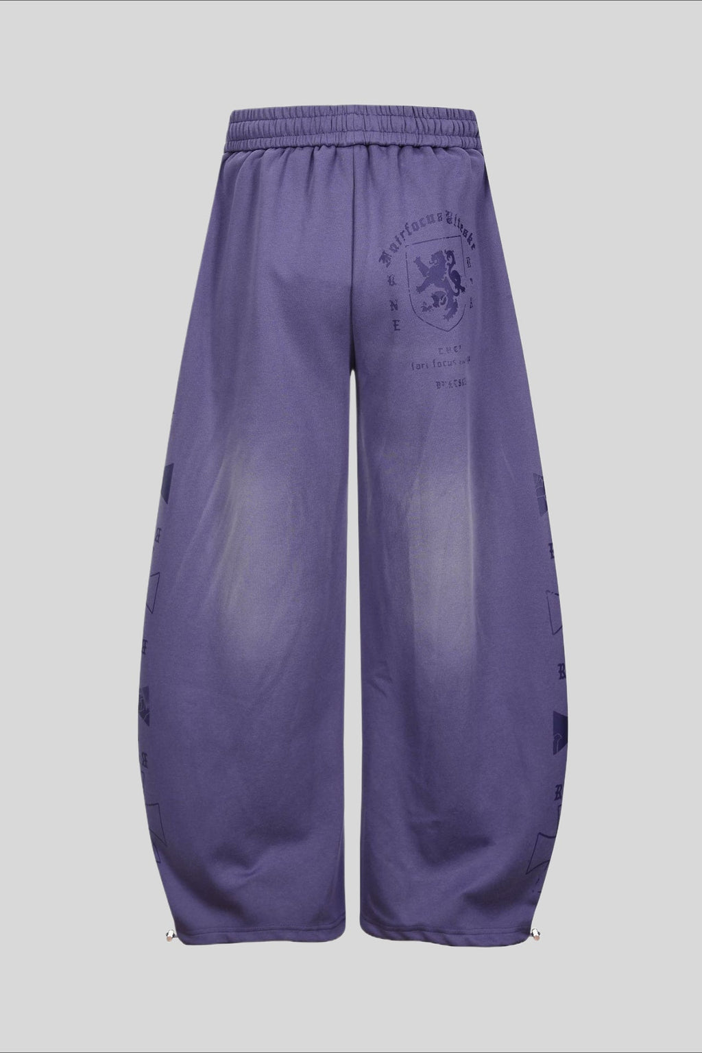 Washed Script Barrel Leg Sweatpants