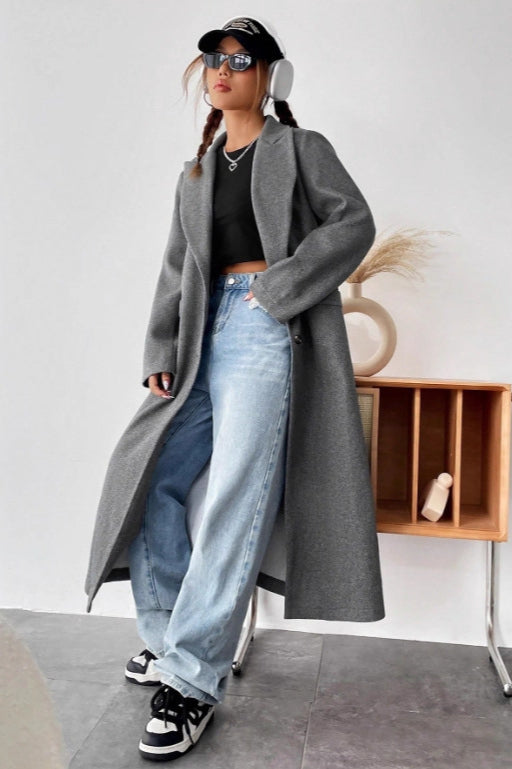 Minimalist Wool Duster Coat Main image