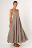 Chic Striped Tube Maxi Vacation Dress