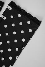 Polka Dot Print Low Rise Fitted Bermuda Shorts