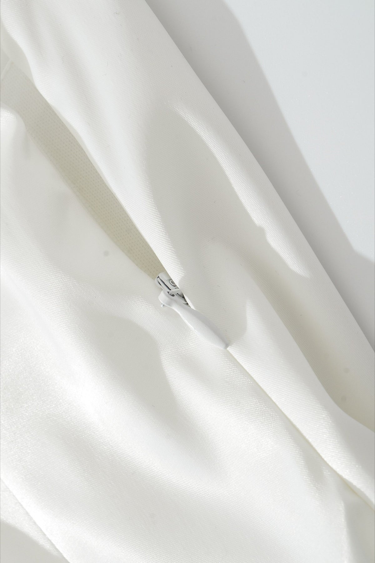 Strapless Satin Scarf Draped Cocktail Dress
