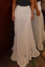 High Waist Polka Dot Bodycon Maxi Skirt