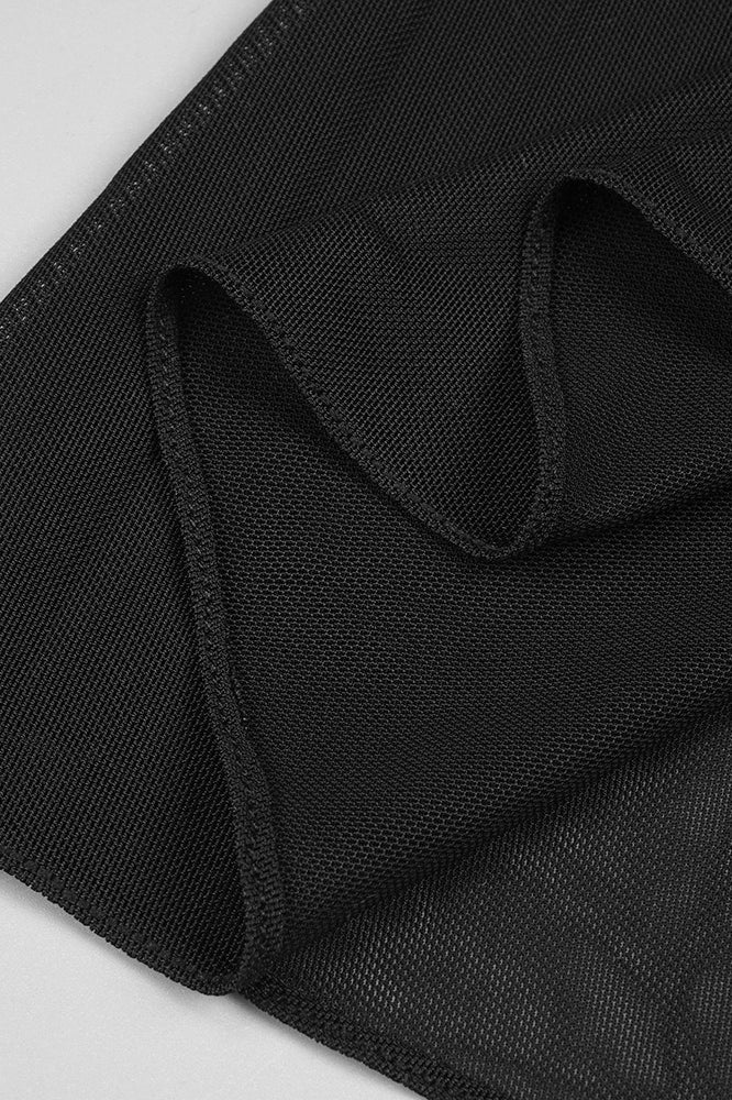 Stretch Tulle Bandage Mesh Formal Dress