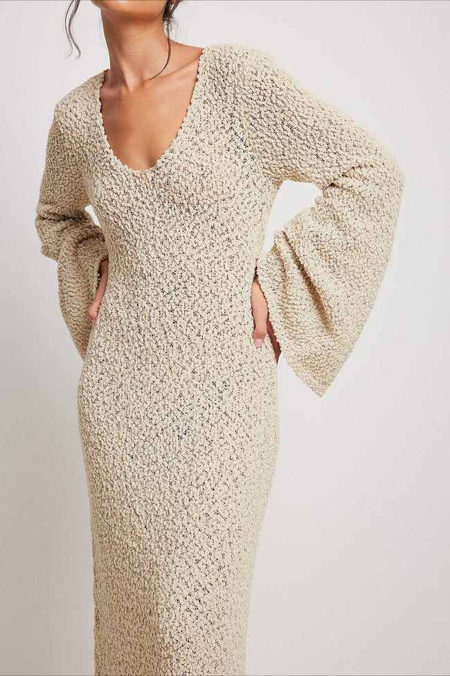 Casual Solid Maxi Sweater Dress Main image