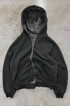 Reversible Leopard Lined Zip Up Hoodie