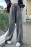 Striped High Waist Slouchy Knit Pants