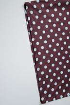 Polka Dot Bandeau Top High Waist Color Block Bodycon Skirt Set