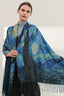 Vintage Van Gogh Print Fringe Wrap Scarf