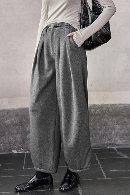 Relaxed Fit Wide Leg Knit Pants Main image