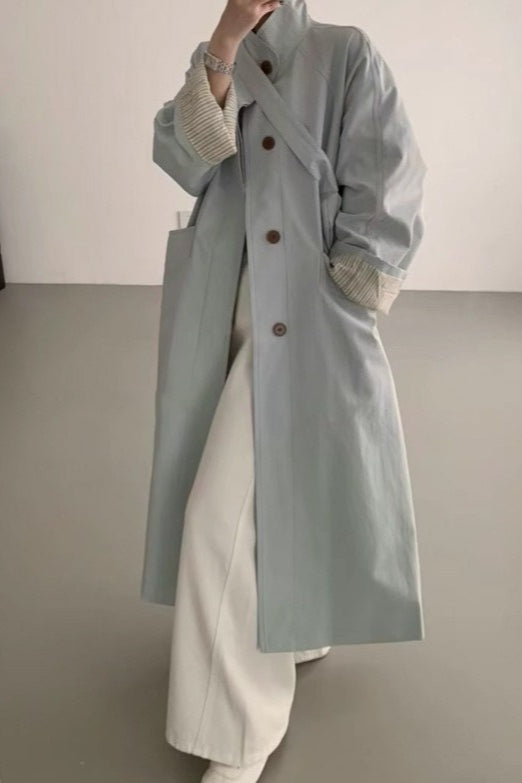 Relaxed Midi Blend Panel Design Overcoat Main image