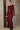 Wine Red Bodycon Metallic Trim Dress Secondary image