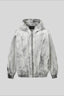 Washed Raw Seam Zip Up Jacket