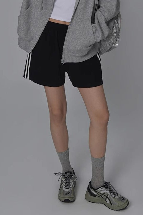 Striped Sport Loose Fit Casual Shorts