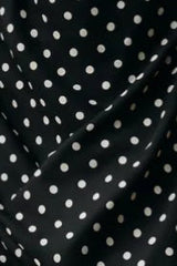 Polka Dot Off-Shoulder Cami Tie Maxi Dress