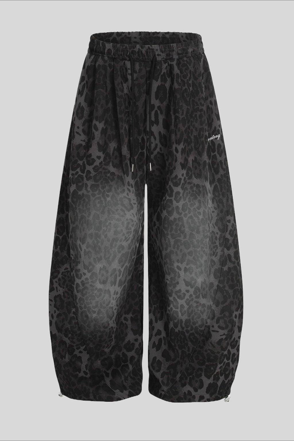 Leopard Print Wide Leg Sweatpants