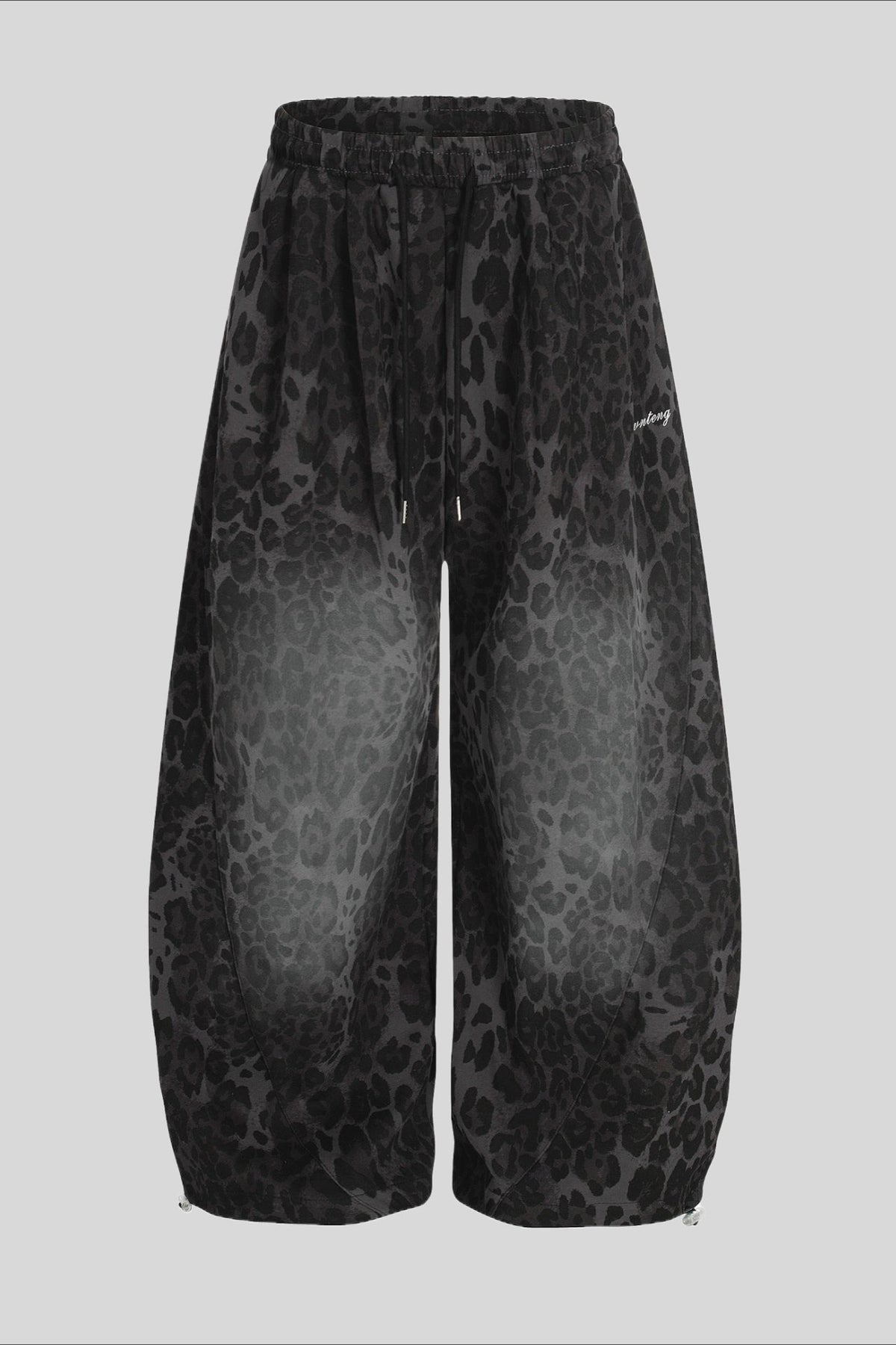 Leopard Print Wide Leg Sweatpants