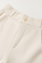 Fleece Lined Wool Blend Knit Pants