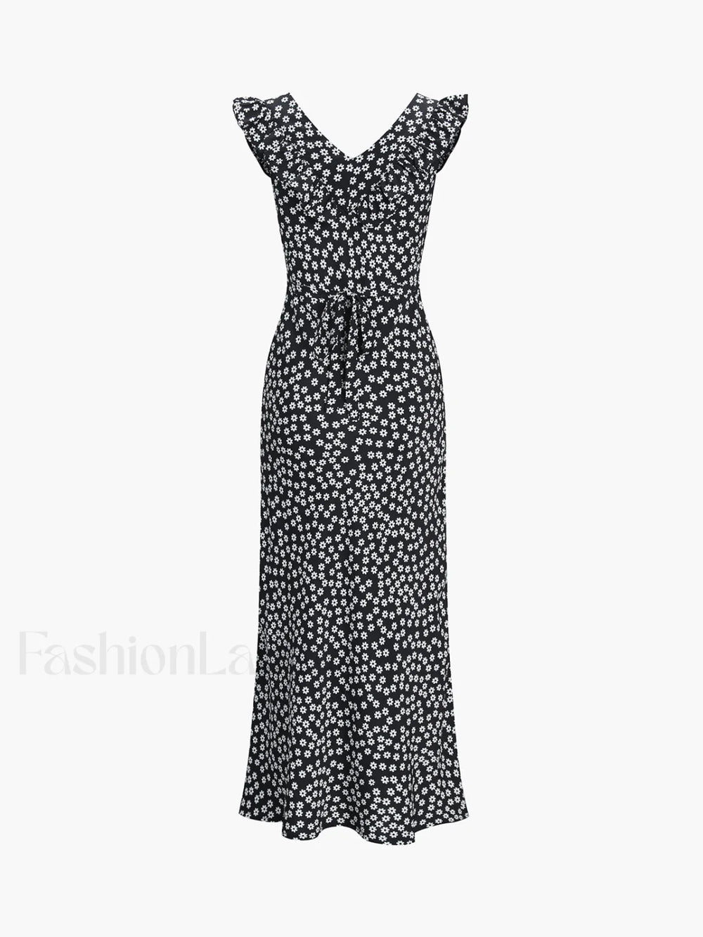 Daisy Floral Graceful Print Long Dress Floral Dresses