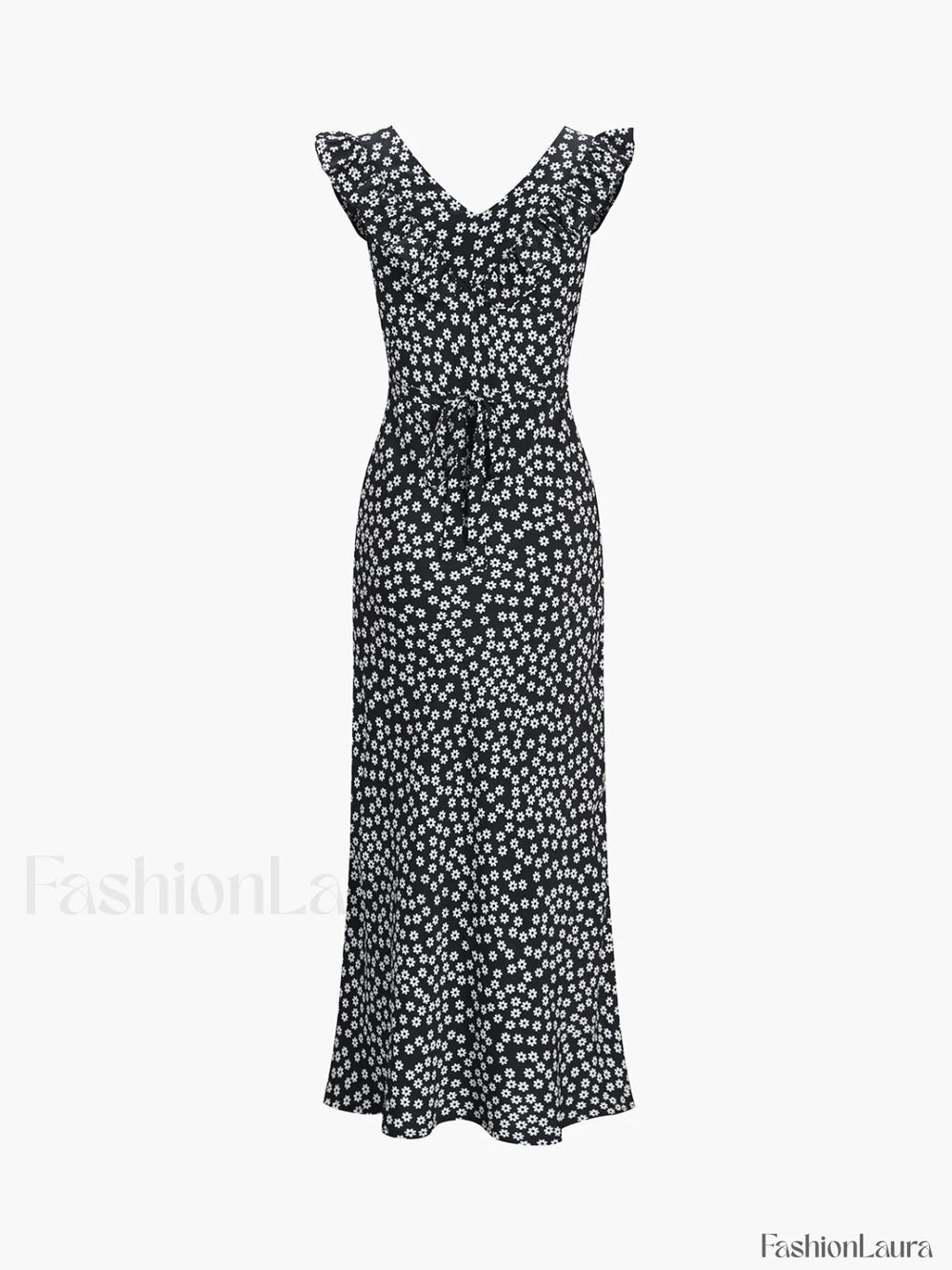 Daisy Floral Graceful Print Long Dress Floral Dresses