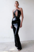 Darcy Backless Stylish Cutout Sequin Dress