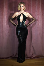 Darcy Backless Stylish Cutout Sequin Dress