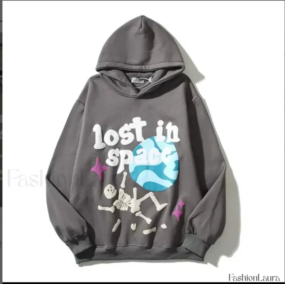 Dark Gothic Retro Hooded Grunge 3D Print Hoody Deep Gray / S Sweatshirts & Hoodies L