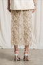 Sequin Fringe Slit Midi Party Skirt