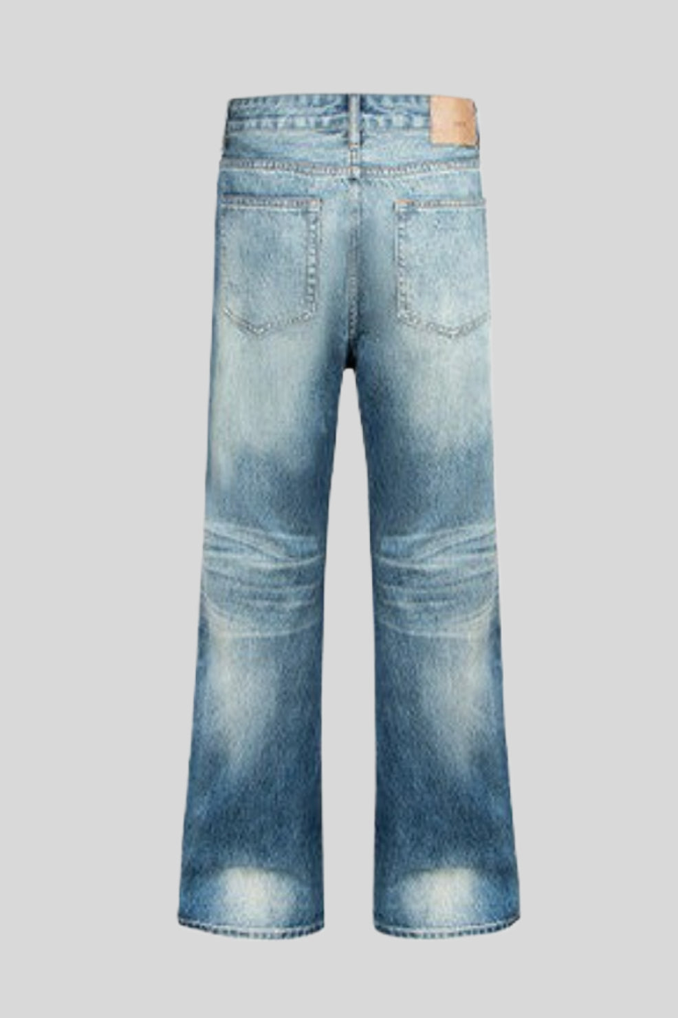 Rivet Lightning Distressed Flare Jeans