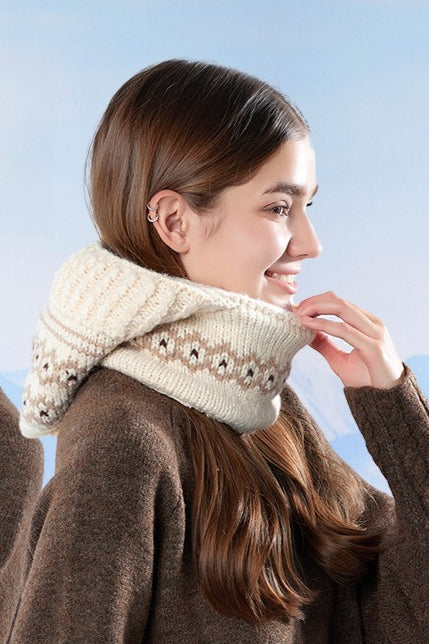 Chunky Knit Balaclava Scarf with Hat Secondary image
