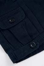 Low Rise Multi Pocket Denim Mini Shorts