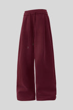 Heavyweight Pleated Baggy Straight Leg Sweatpants