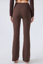 High-Waisted Fleece Lined Flared Yoga Leggings