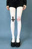 Plus Size Y2K Gothic Cross White Tights