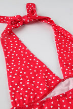 Deep V Halter Tie Backless Halter Top