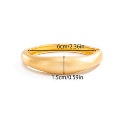 Versatile Matte Coil Bangle Bracelet