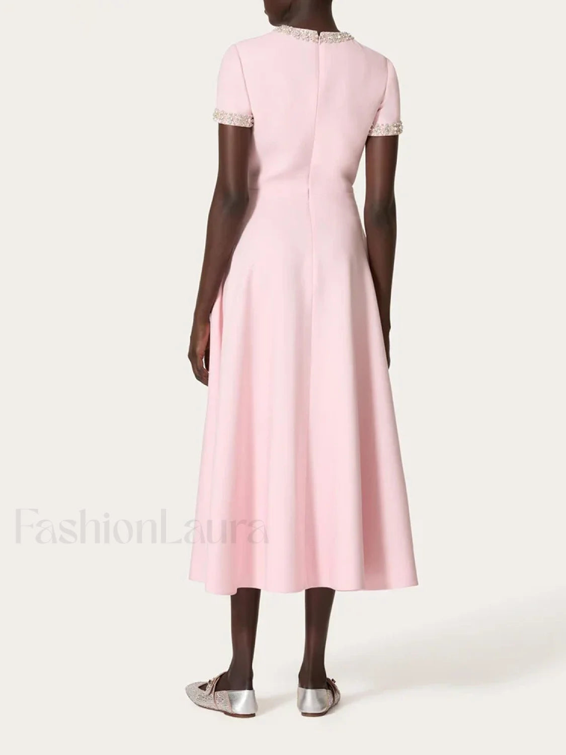 Diamond Bowknot Midi Dress Secondary image